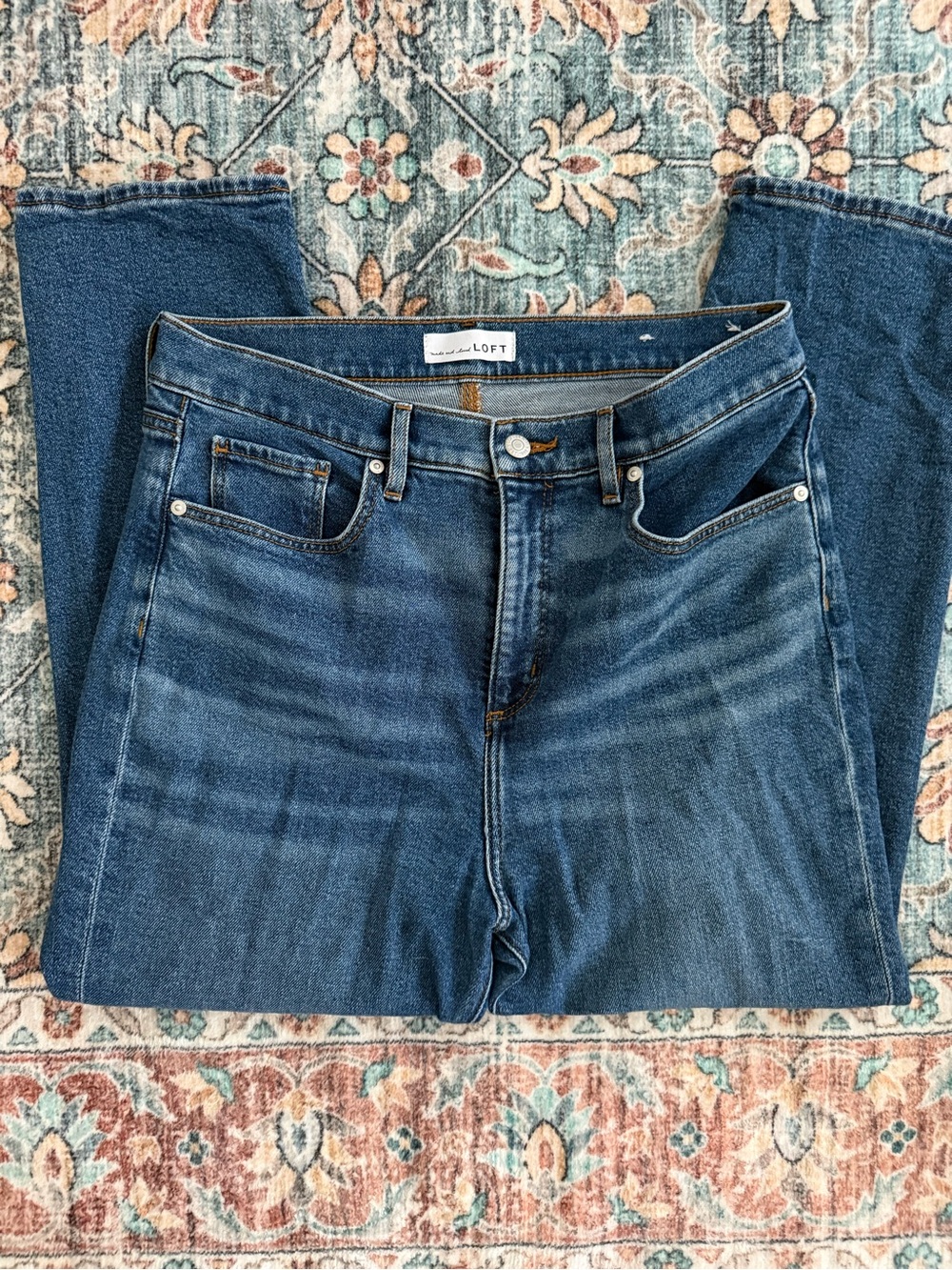 Madewell Women's Dark Blue High-Rise Jeans